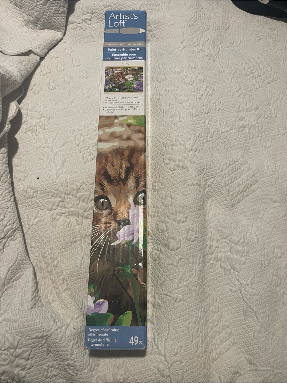 Artist’s Loft  Paint-by-Number Kit Kitten in Spring Flowers New Open Box